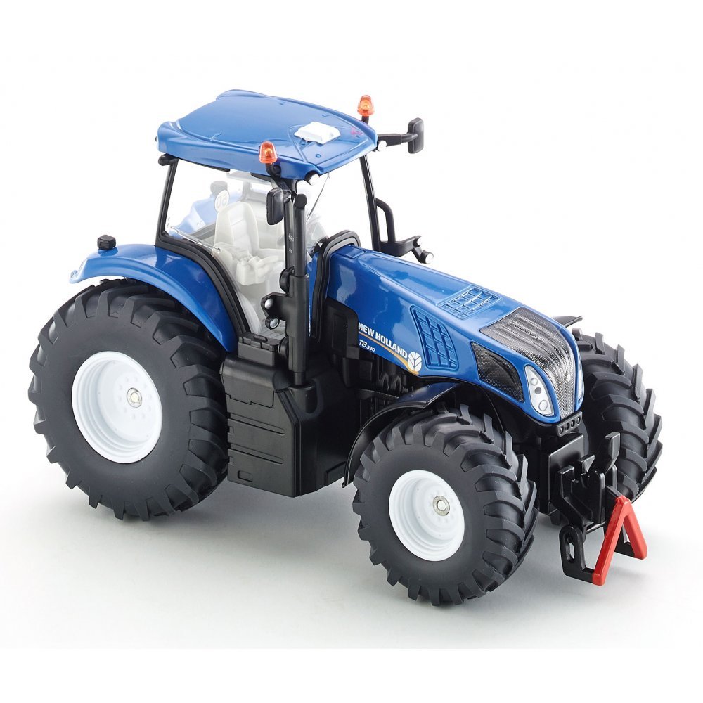 siku 3273, New Holland T8.390 Tractor, 1:32, Metal,Plastic, Blue, Ackermann steering and hitch — image 1