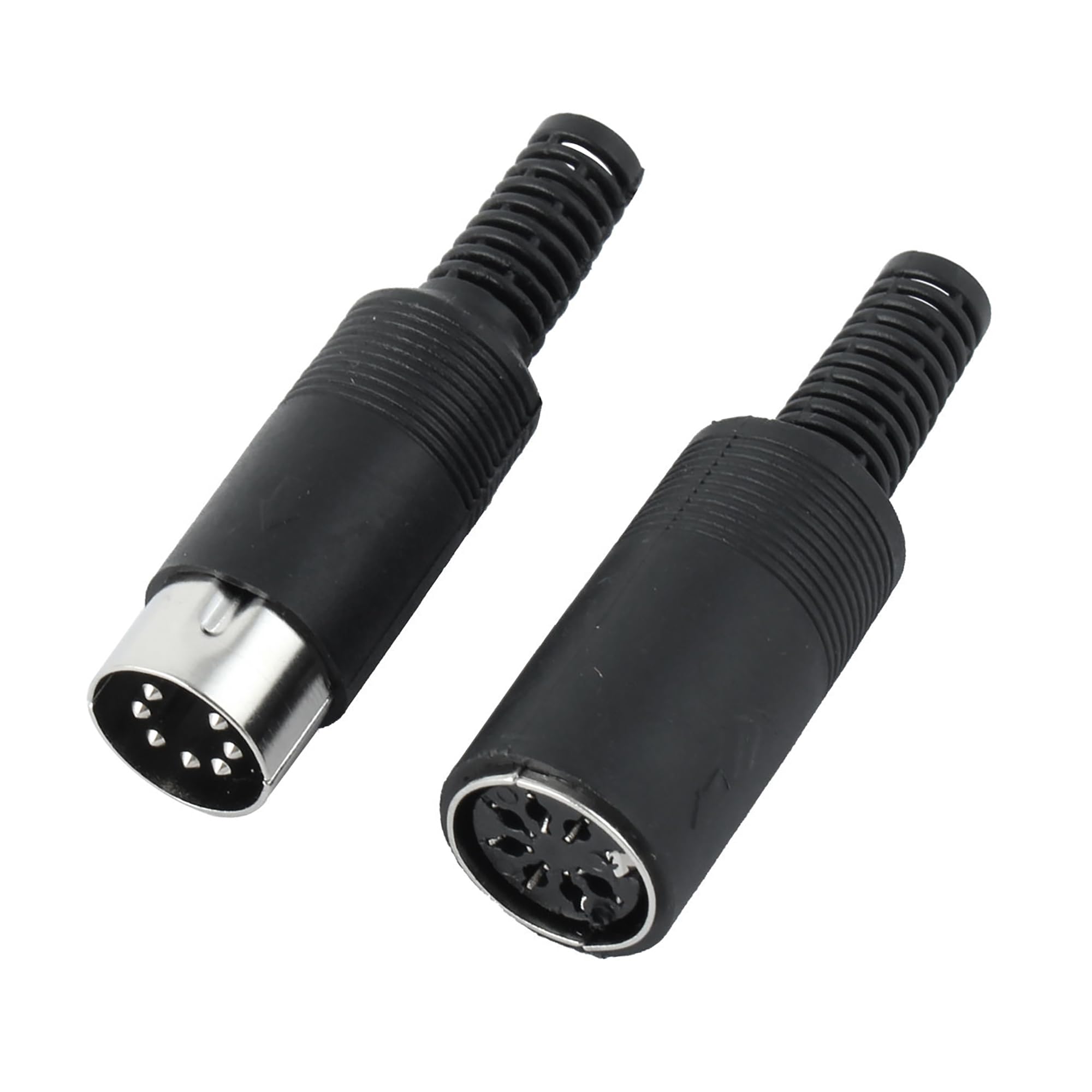 A ABSOPRO DIN 7 Pin Female + Male Adapter Socket Audio AV Connector