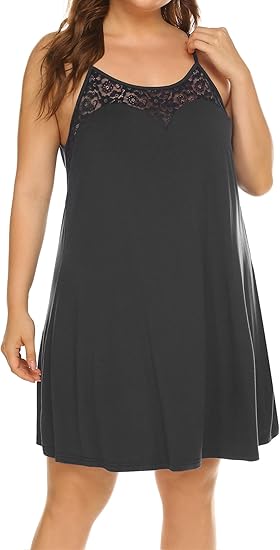 plus size spaghetti strap nightgowns