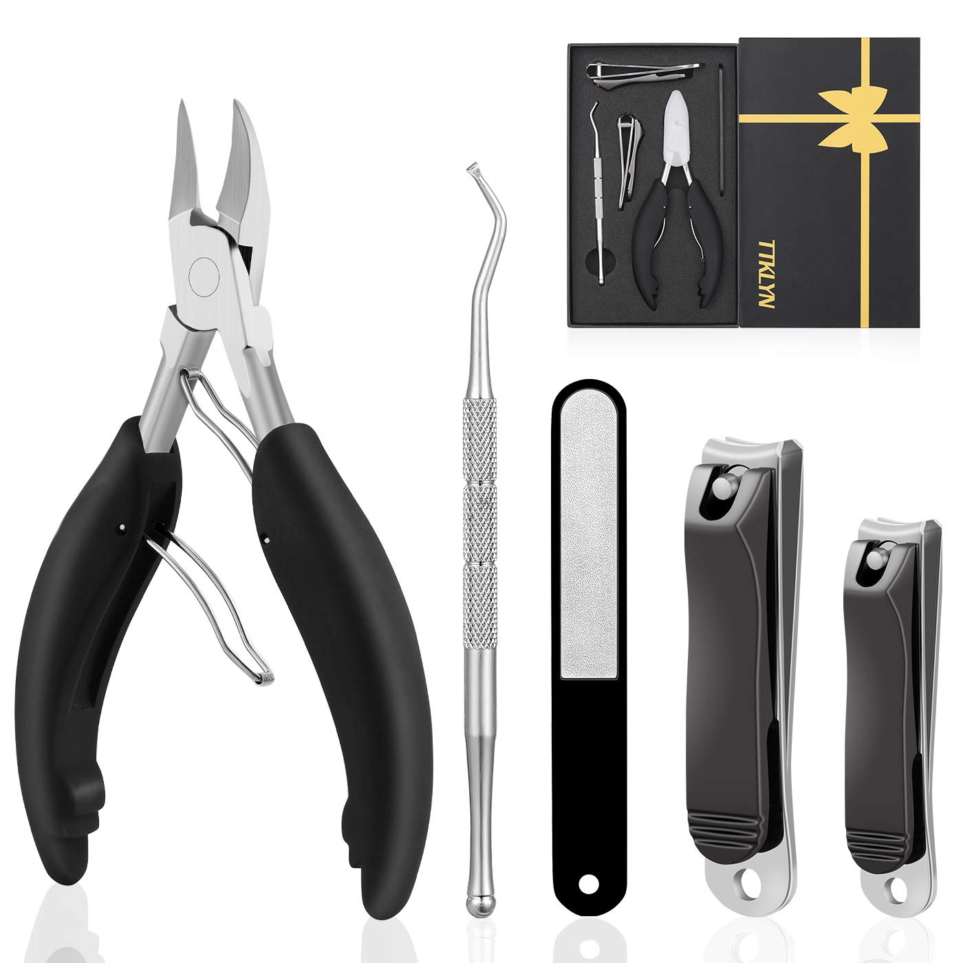 Nail Clippers Set, 5 Pcs Sharp Toenail and Fingernail