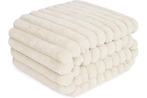 Chicute Waterproof Dog Blanket for Couch, Luxury Plush Washable Large Dogs Blankets for Furniture Protection, Super Soft Calming Pet Blanket for Indoors (Beige, 50"x60")