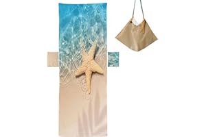 Beach Towel Chair Cover - with Pocket 83x29inch Absorbent Microfiber | Outdoor Pool Beach Chair Cover - for Trips Patio Picni