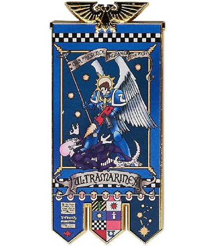 Magnete Frigorifero Starforged Raven Guard - Banner Space Marines Warhammer 40K, Collezione Ufficiale - 2