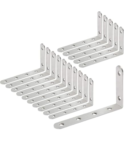Ssl Brackets Shelf Hardware Luomorgo 16 Pcs L Shaped Brackets For Shelves - Heavy ...