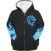 Forchrinse Kids Zipper Hoodies for Girls Cute Zip Up Sweatshirt Casual Long Sleeve Hooded Jacket with Pockets