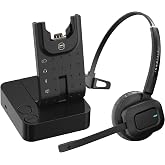 INNOTALK Remote Answering DECT Wireless Headset for Poly Polycom VVX Series Phones -VVX 300, 310, 400, 410, and All VVX Models &ndash; Includes EHS Remote Cable | Office &amp; Call Center