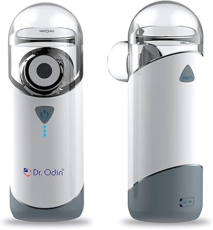 Dr. Odin Mesh Nebulizer Machine Rechargeable with Adult and Kid Mask 8ml Medication Capacity Pocket Size