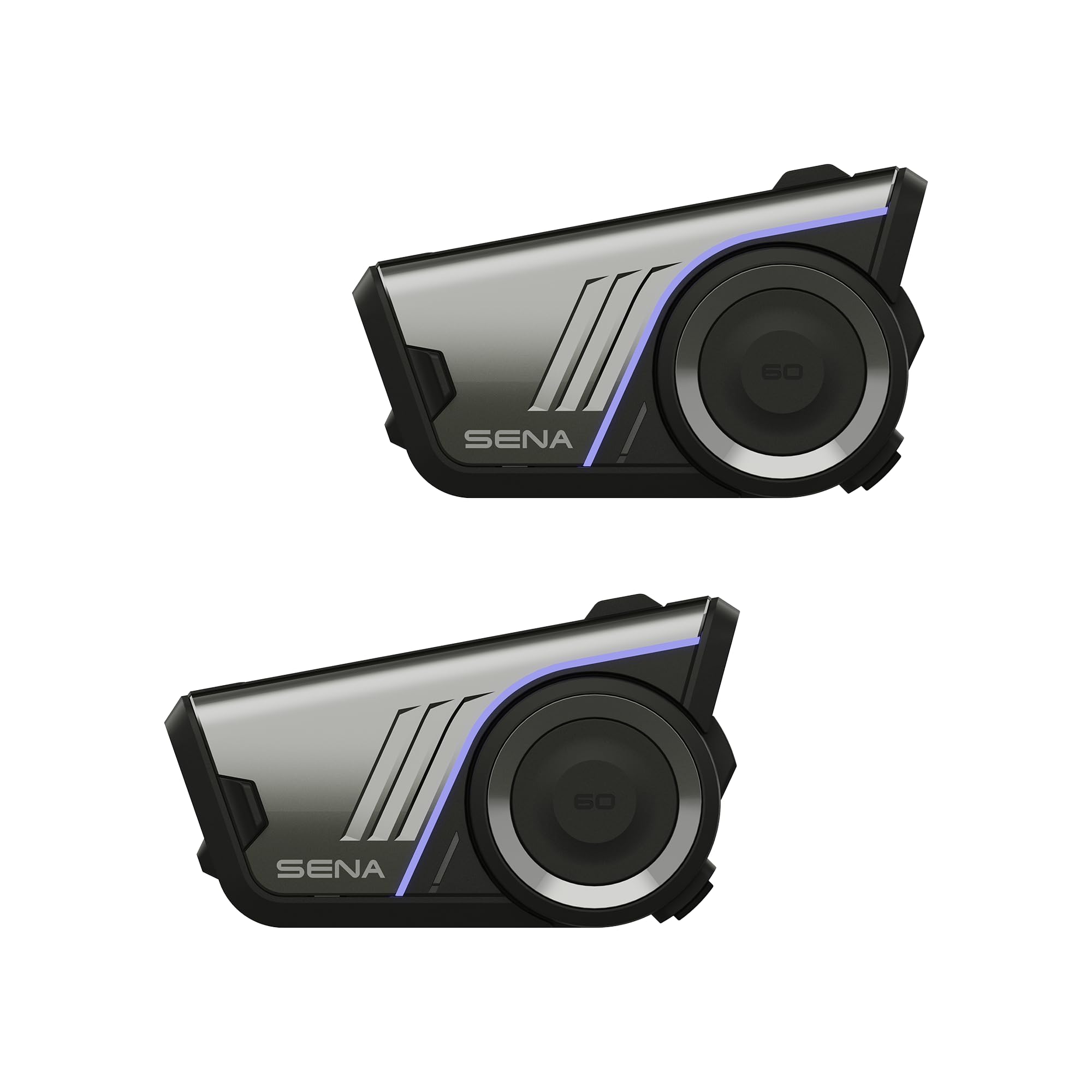 Photo 1 of *** NEW***Sena 60S Motorcycle Communication Headset with Wave, Mesh, and Bluetooth Intercom, 2nd Generation Sound by Harman Kardon, Dual Pack