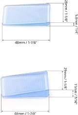 QWORK 16 Pcs Furniture Leveling Wedges Transparent Non-Slip Shims 5/10mm view 6