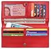 RFID Wallet Womens RFID Blocking Genuine Leather Bifold Slim Wallet Clutch Purse