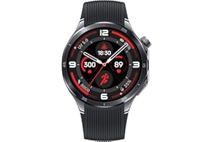 OnePlus Watch 3 Obsidian Titanium, 32GB, 120-Hour Battery, Health & Fitness Tracking, Sapphire Crystal Design, Titanium Bezel, Dual-Engine, Wear-OS by Google