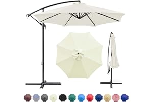 GLDDFDG Patio Umbrella Canopy, Universal Replacement Cover for 10 Feet 8- Ribs Outdoor Round Patio Market Umbrella Parasol Canopy Top Sun Shade Accessory, 300D UV Protective And Water Resistant Patio Canopy ,