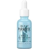 Isle of Paradise Hyglo Self-Tan Serum, Hyaluronic Acid Face Tanning Formula, Hydrating Skincare Ingredients, Enhance Radiance, Vegan Gradual Tan Serum, 1.01 fl. Oz