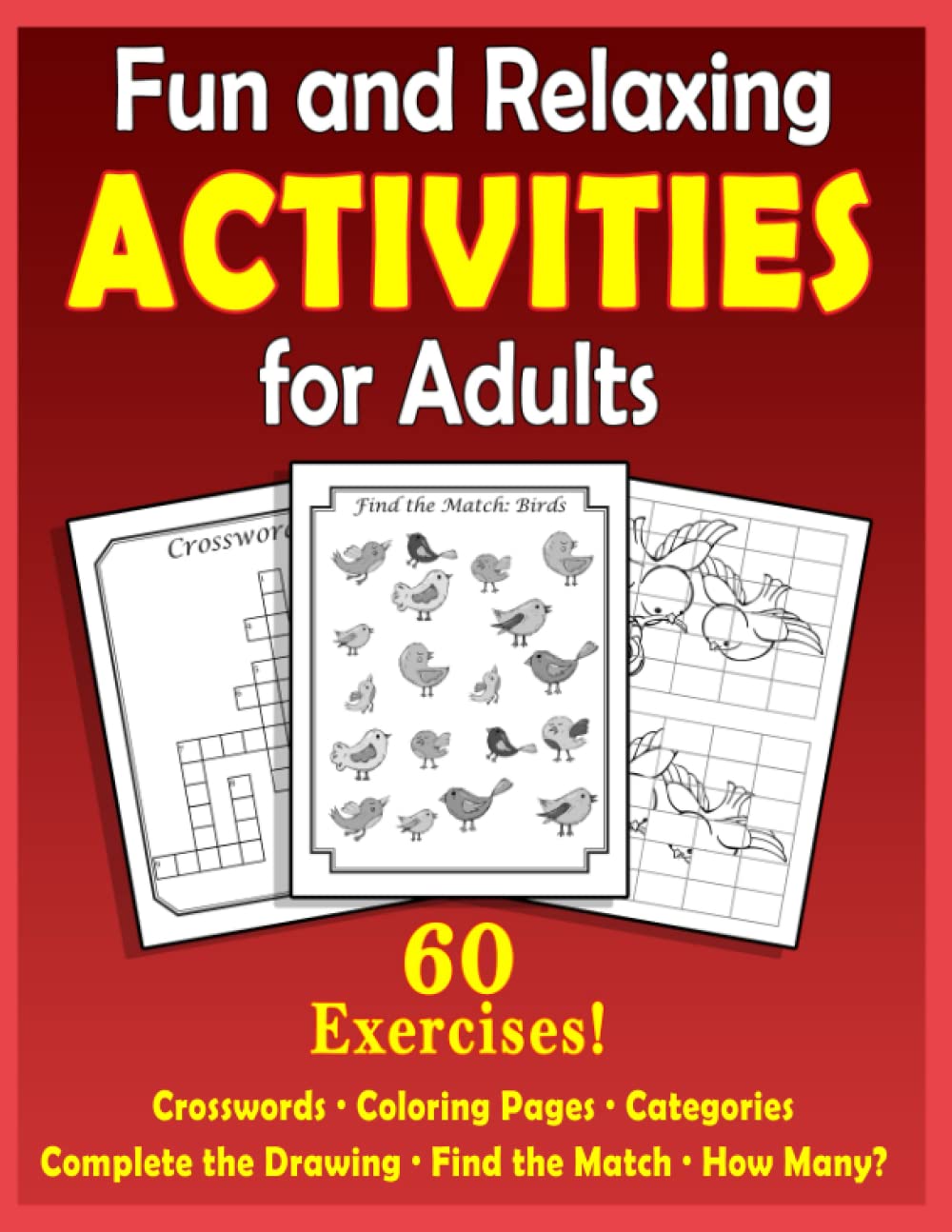 Fun and Relaxing Activities for Adults: Puzzles for People with Dementia [Large-Print]: 2 (Easy Activities)