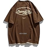 Aelfric Eden Mens Oversized T Shirts Graphic Tees Print Crew Neck Cotton Tops Streetwear Casual Shirt