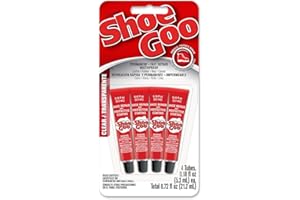 SHOE GOO Shoegoo 5510110 Mini Adhesive (4 Pack), 0.18 fl. oz., Clear