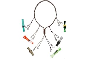 KOKKOYA Duck Call Lanyard Hunting Goose Calls Paracord Braided Necklace 12 Adjustable Loops Outdoor Predator Gear Nylon Game Call for Pheasant Waterfowl