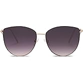 SOJOS Mirrored Flat Lens Fashion Sunglasses for Women SJ1085