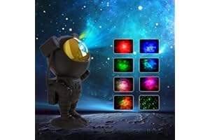 SFOUR Astronaut Galaxy Projector Night Light，Lights for Bedroom,Kids Room Decor Aesthetic, Adjustable Head Angle,Gift for Kids Adults Home Party Ceiling Decor，Christmas Gift