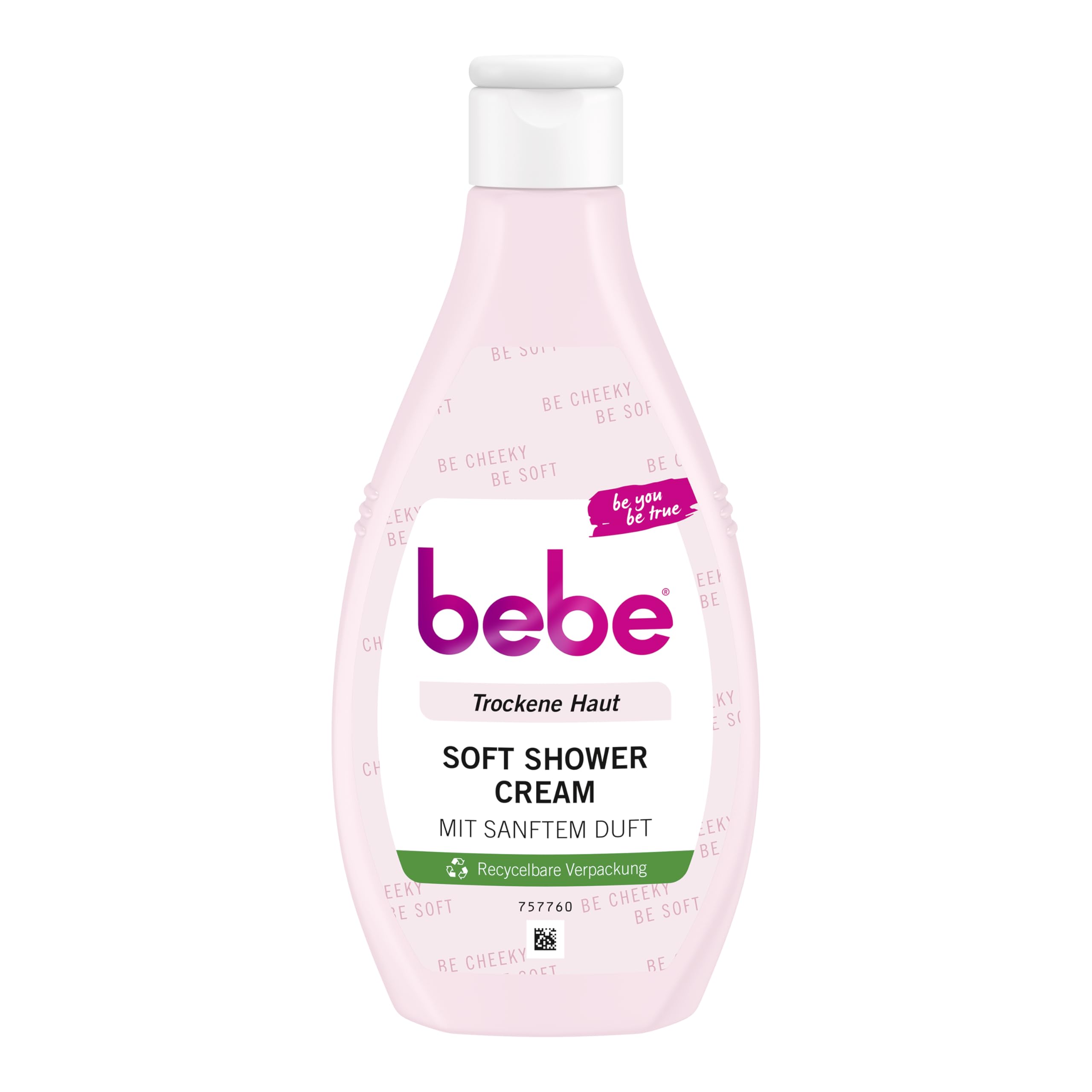 bebe Soft Shower Cream (250 ml), Creamy Shower Gel for Dry Skin, Skin Care Shower Cream with Gentle Fragrance, Provides Long-Lasting Moisture, Packaging May Vary