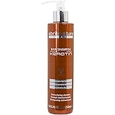abril et nature - Professional Hairdressing Shampoo Keratin - Repairs and Restructures - For Dull Natural Hair - Ultra-Fast Action - Strengthening Treatment with Keratin - 250 ml