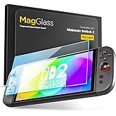 magglass for Nintendo Switch 2 Blue Light Screen Protector (8" inch 2025), Tempered Glass Display Guard with Applicator (Blue Light)