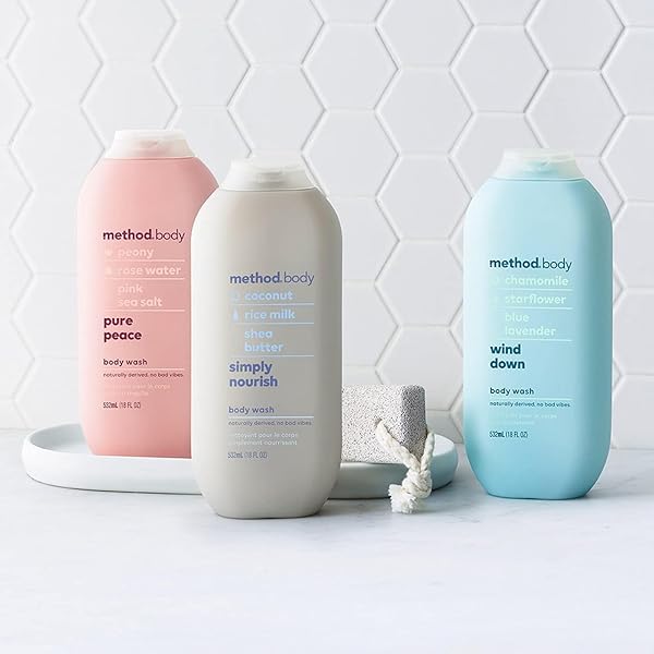METHOD BODY WASH, SIMPLY NOURISH, PARABEN AND PHTHALATE FREE, BIODEGRADABLE FORMULA, 18 OZ (PACK OF 1)