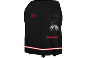 Turtle Life BBQ Grill Cover, 32 Inch Heavy Duty Waterproof 2 Burner Barbecue Gas Grill Covers for Weber Spirit Char-Broil Performance, Black