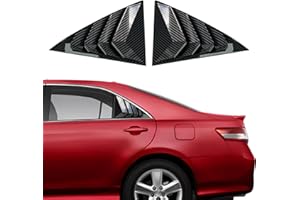 XYHGM for Toyota Camry 2006 2007 2008 2009 2010 2011 Window Louvers Front Side Racing Style Sport ABS Window Louvers Air Vent Scoop Shades Cover Blinds Trim Exterior Accessories 2PCS(Carbon Fiber)