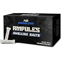 AMPULES (20) - Smelling Salt - Pre-Activated Salts with Hundreds of Uses Per Bottle - AmmoniaSport