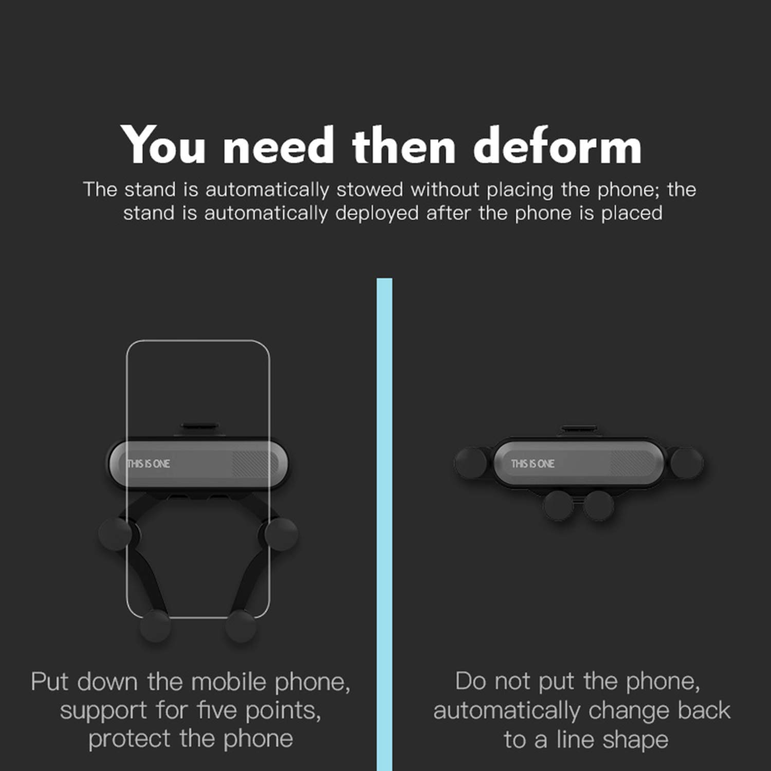 ZXK CO Car Phone Mount, Universal Smartphone Car Air Vent Mount Phone Holder Cradle Super Clamping Stable for iPhone 11 iPhone Xs XS Max X 8 Plus 7 Plus 6 Plus Samsung LG Sony GPS Tablets