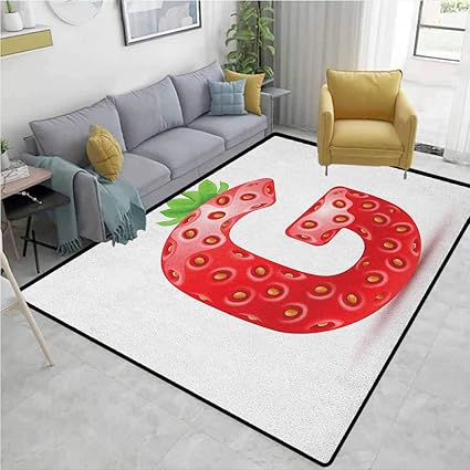 Stevenhome Alfombra Para Niños Diseño De Letra F Con