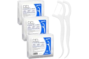 300 Count Dental Floss Picks,Unflavoured Tooth Picks & Flossers for Adults, Break-Resistant & Shred-Resistant Floss Sticks — 