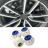 4PCS Car Tire Valve Stem Caps, with Funny Eyeball Shape Design, Dustproof and Air Leakage Proof Car Tire Accessories Universal for Car, SUV, Bicycle, Truck and Motorcycle(Eyeball)