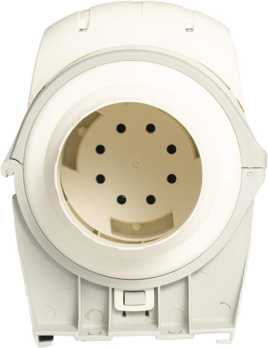 AMARYLLIS Mixflow Inline Ceiling Mounted Ventilating Fan Sigma-4, 4 Inches, White/Ivory
