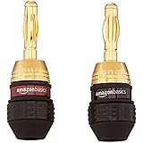 Amazon Basics Speaker Connector Banana Plugs - 6 pairs