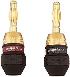 Amazon Basics Speaker Connector Banana Plugs,12