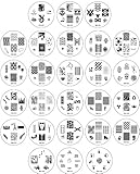 Bundle Monster 26pc Nail Art Image Manicure Stamping Plates-CYO 1 Collection