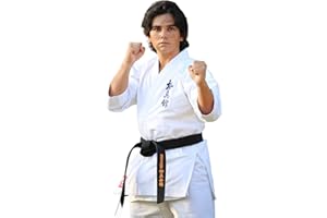 Victorbudo USA 10oz Kyokushin Kan Karate Uniform Kids gi & Adult Martial Arts uniform Unisex Karate Gi White Color Size 0-8