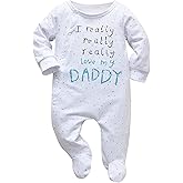 KuKitty Baby Boys Girls Romper Letter Print Jumpsuit