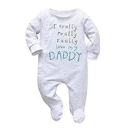 KuKitty Baby Boys Girls Romper I Really Love My