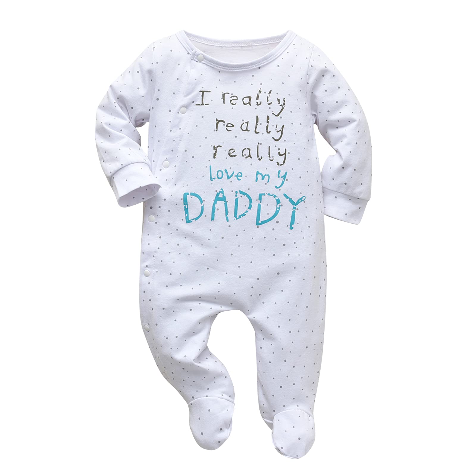 KuKitty Baby Boys Girls Romper I Really Love My