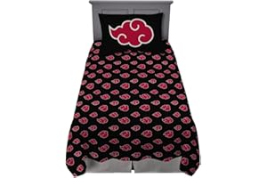 Naruto Akatsuki Anime Bedding Super Soft Microfiber Twin XL Sheet Set, (Official Licensed Naruto Product) by Franco