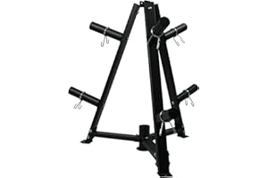 GLFERA Weight Plate Rack, Olympic Weight Tree for 2-Inch Plates, Weight Plate Holder for Home Gym, Heavy Duty Weight Plate St