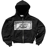 Zip up Hoodie Y2k Oversized Graphic Hoodies Unisex Grunge Jackets Streetwear Vintage 2000s Emo Clothes