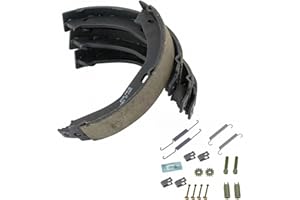 AM AUTOPARTS Rear Parking Brake Shoe Set Compatible with 1999-2004 Jeep Grand Cherokee