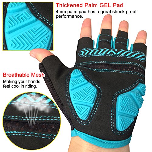 image for HuwaiH Bike Gloves Gel Pad Shock-Absorbing | Anti-Slip Outdoor Sports 