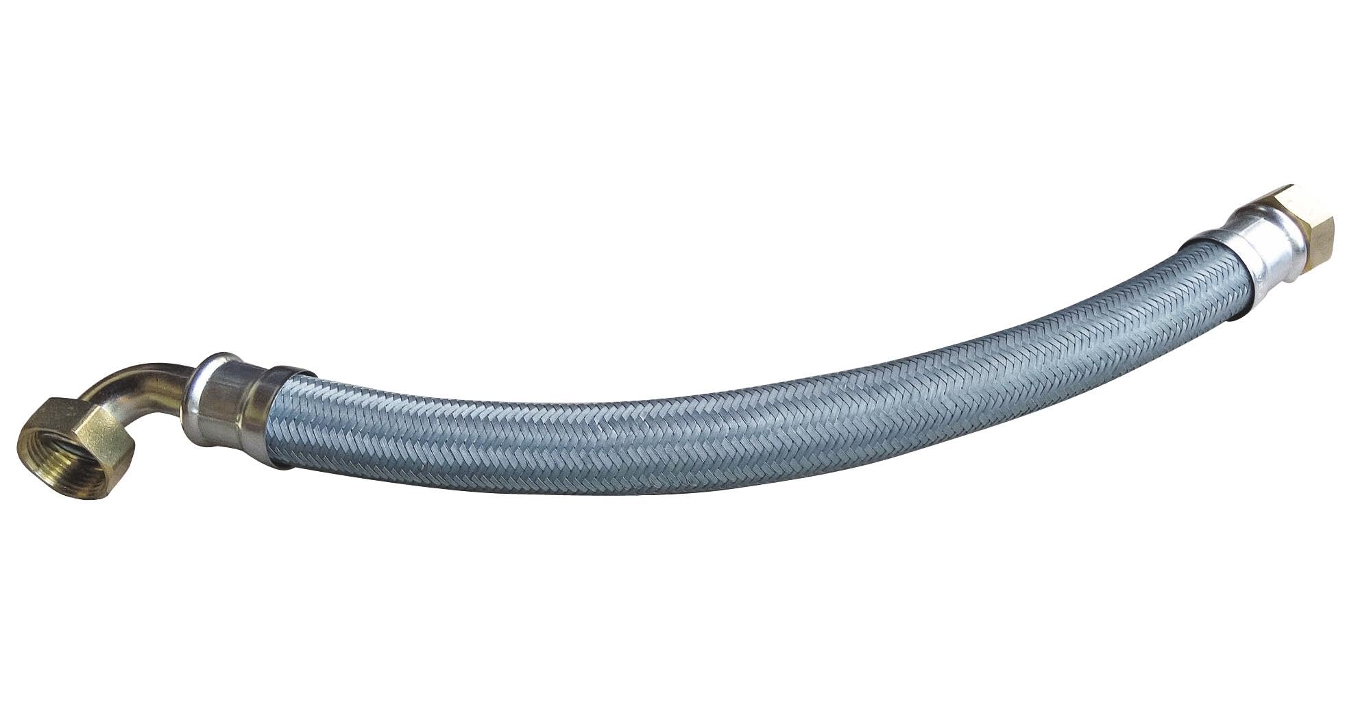 SOMATHERM FOR YOU 7655-50 Flexib CHAUF FF 1 Heating Hose DN26 Galva L500 Angled FF1 inch, Gray