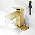 Hoimpro Vanity Faucet,Brushed Gold