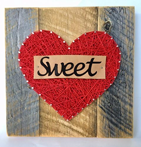 Sweetheart string art sign. Unique gift for birthdays, anniversaries and for someone special
